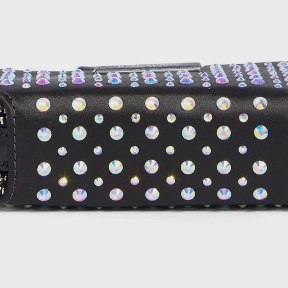 EUC, LIKE NEW!! REDUCED:Kate Spade Leather Black Embellished Micro Crossbody! - Picture 7 of 9